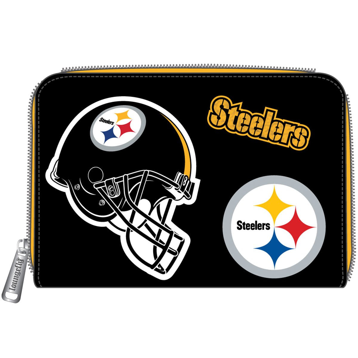 ***Pre-Order*** NFL Pittsburgh Steeler Patches Zip-Around Wallet