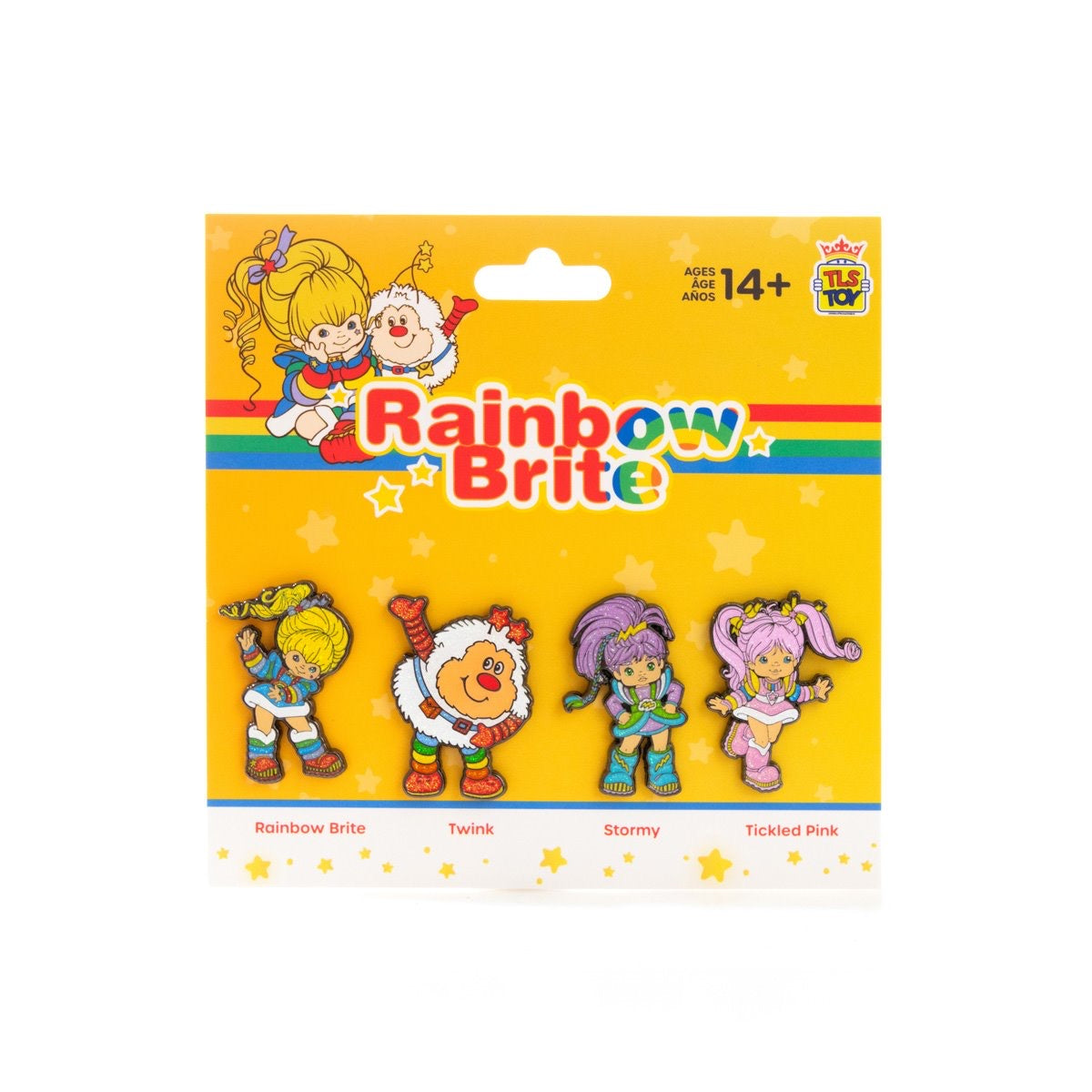 Rainbow Brite SDCC 2024 Exclusive Glitter Enamel Pin Set