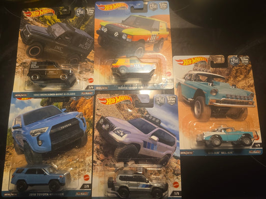 Hot Wheels Car Culture 2023 Off Road Complete Set of 5 Diecast Vehicles