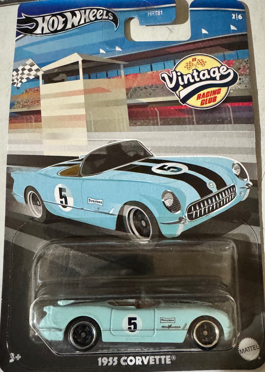 New Hot Wheels "68 Vintage Racing Club" 1955 CORVETTE 2/6