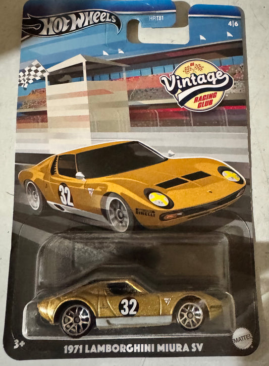 2024 HOT WHEELS - Vintage Racing Club - 1971 Lamborghini Miura SV #4/6