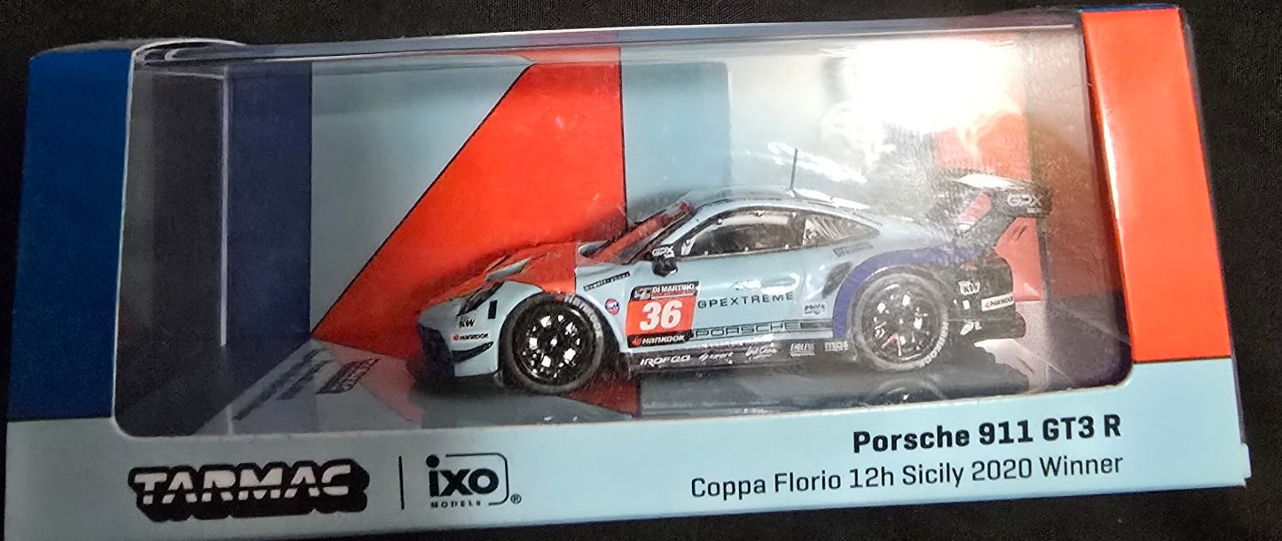 TARMAC WORKS 1/64 SCALE PORSCHE 911 GT3 R COPPA FLORIO 12H SICILY 2020 WINNER