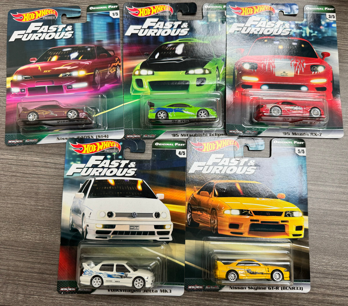 Hot Wheels Premium Fast And Furious Set Car Culture