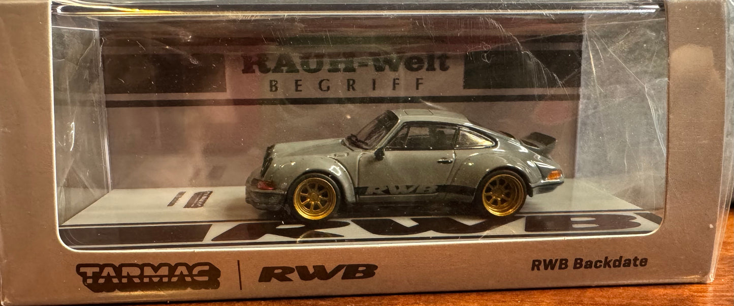 Tarmac Works HOBBY64 Grey Porsche RWB 964 Backdate 1:64