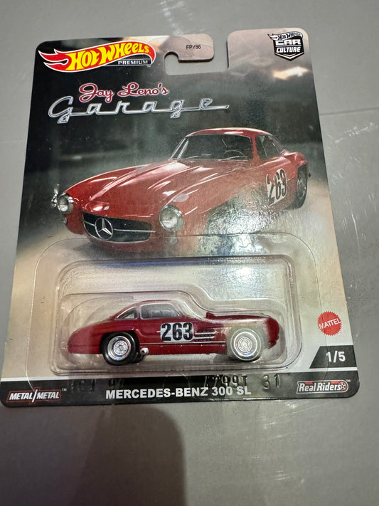 Hot Wheels Premium - 2022 Jay Leno's Garage 1/5 Mercedes-Benz 300 SL