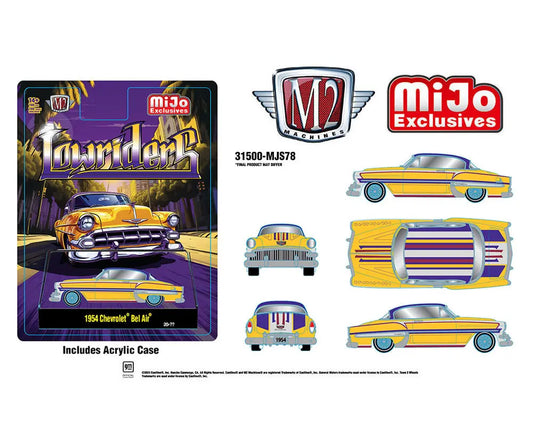 *** Pre Order*** M2 Machines 1:64 1954 Chevrolet Bel Air Lowriders Limited Edition – Metallic Yellow – Mijo Exclusives