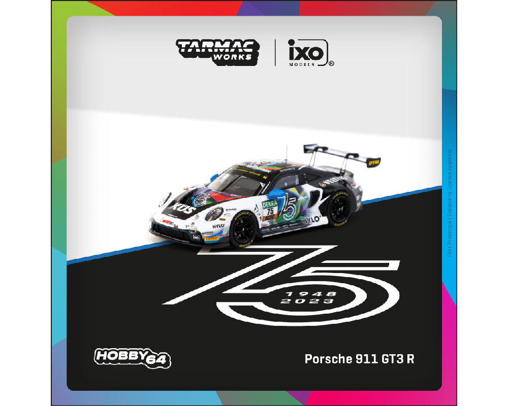 *** Preorder *** Tarmac Works 1:64 Porsche 911 GT3 R DTM 2023 Ayhancan Güven – White – Hobby64