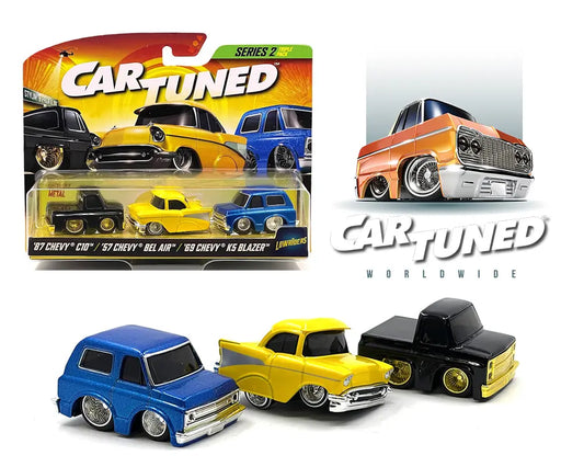 ****Preorder**** CarTuned 1:64 Lowriders Series 2 Stylin’ & Profilin’ 3 Pack 2024 – Limited Edition