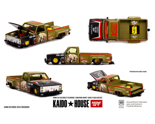 (Preorder) Kaido House x Mini GT x Mizu Diecast 1:64 Chevrolet Silverado “Sumatran Rhino