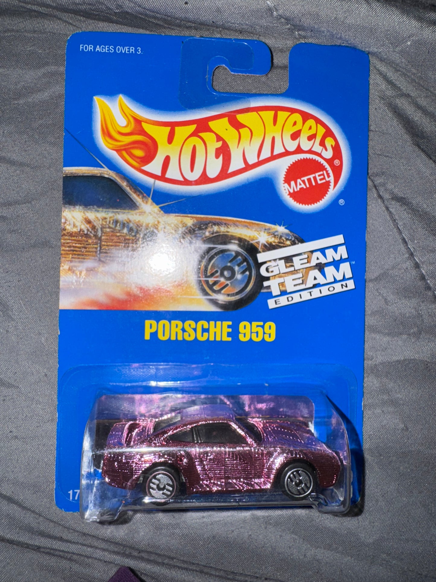 1991 Mattel Hot Wheels Porsche 959 Gleam Team Edition. Collector #193