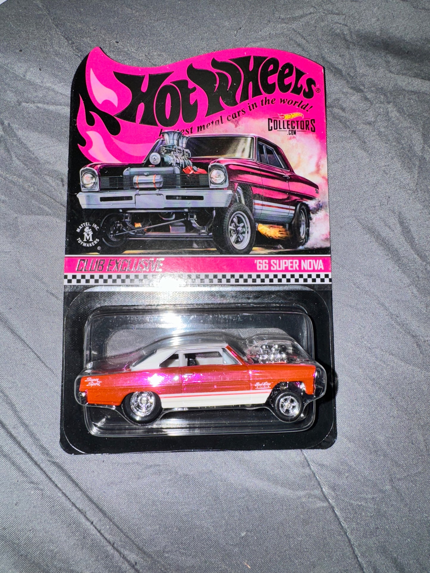 Hot Wheels RLC '66 Super Nova Gasser - Spectraflame Pink Club Exclusive Sealed