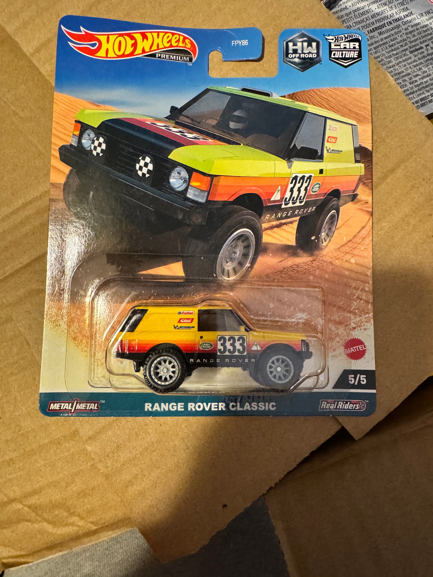 Hot Wheels Premium Range Rover Classic HKC71 HW Off Road Car Culture