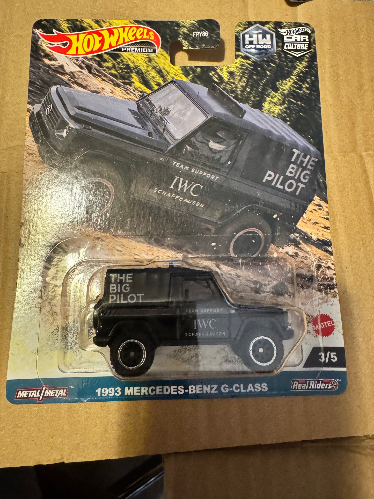 Hot Wheels Premium HW Off Road 1993 Mercedes-Benz G-Class 3/5 Car Culture Black