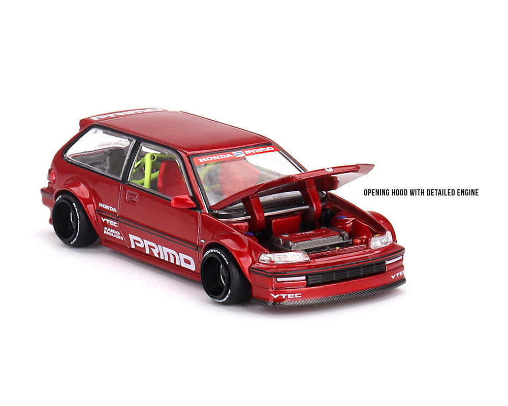 *** Preorder*** Kaido House x Mini GT 1:64 Honda Civic (EF) Kaido Works V2- M Red