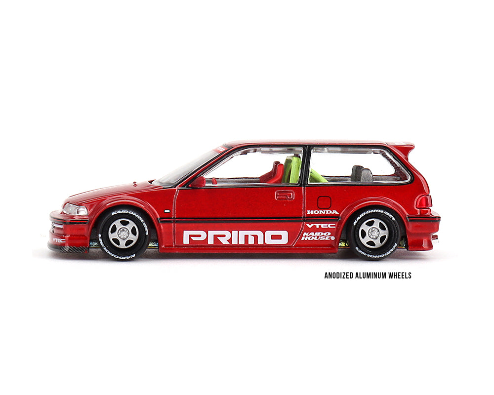 *** Preorder*** Kaido House x Mini GT 1:64 Honda Civic (EF) Kaido Works V2- M Red