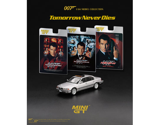 ***Preorder**Mini GT 1:64 BMW 750IL James Bond 007 Tomorrow Never Dies – English Packaging – Limited Edition