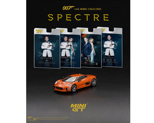 ***Preorder**Mini GT 1:64 Jaguar C-X75 James Bond 007 Spectre – English Packaging – Limited Edition