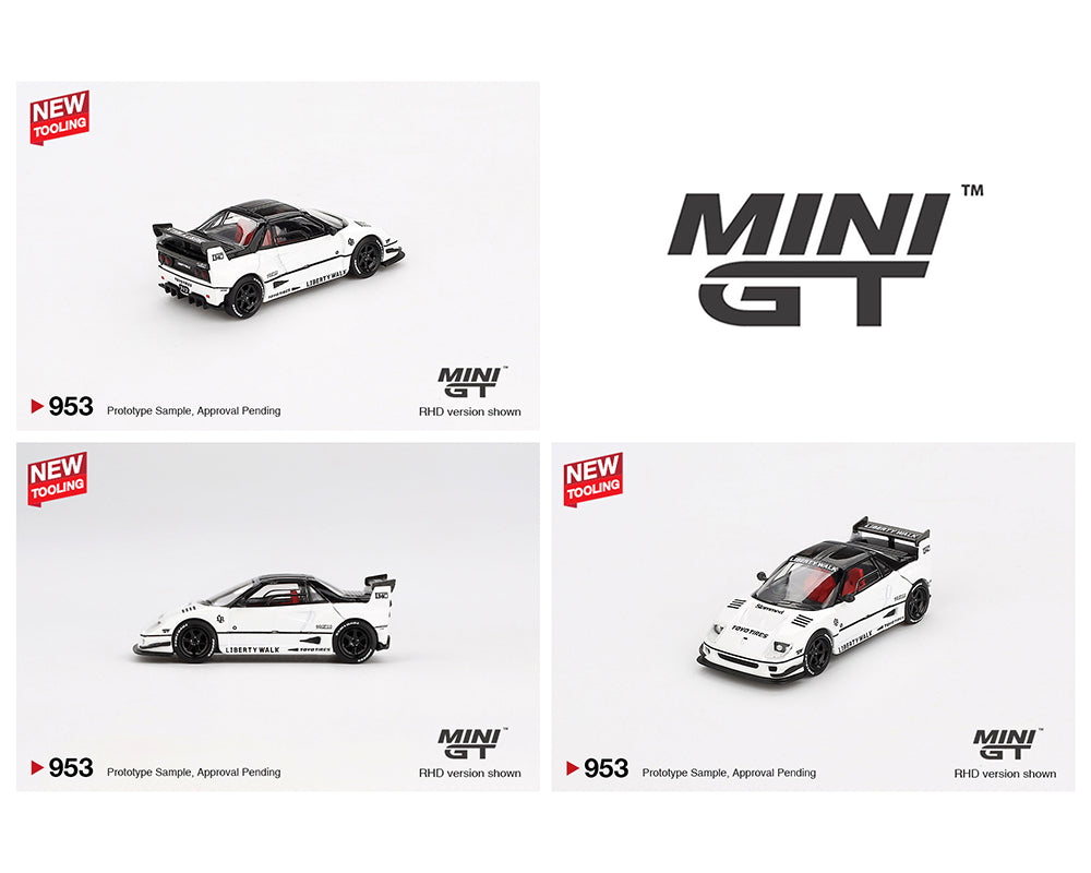 (Preorder) Mini GT 1:64 Mazda AZ-1 Liberty Walk LB40 – White – 2024 Tokyo Auto Salon